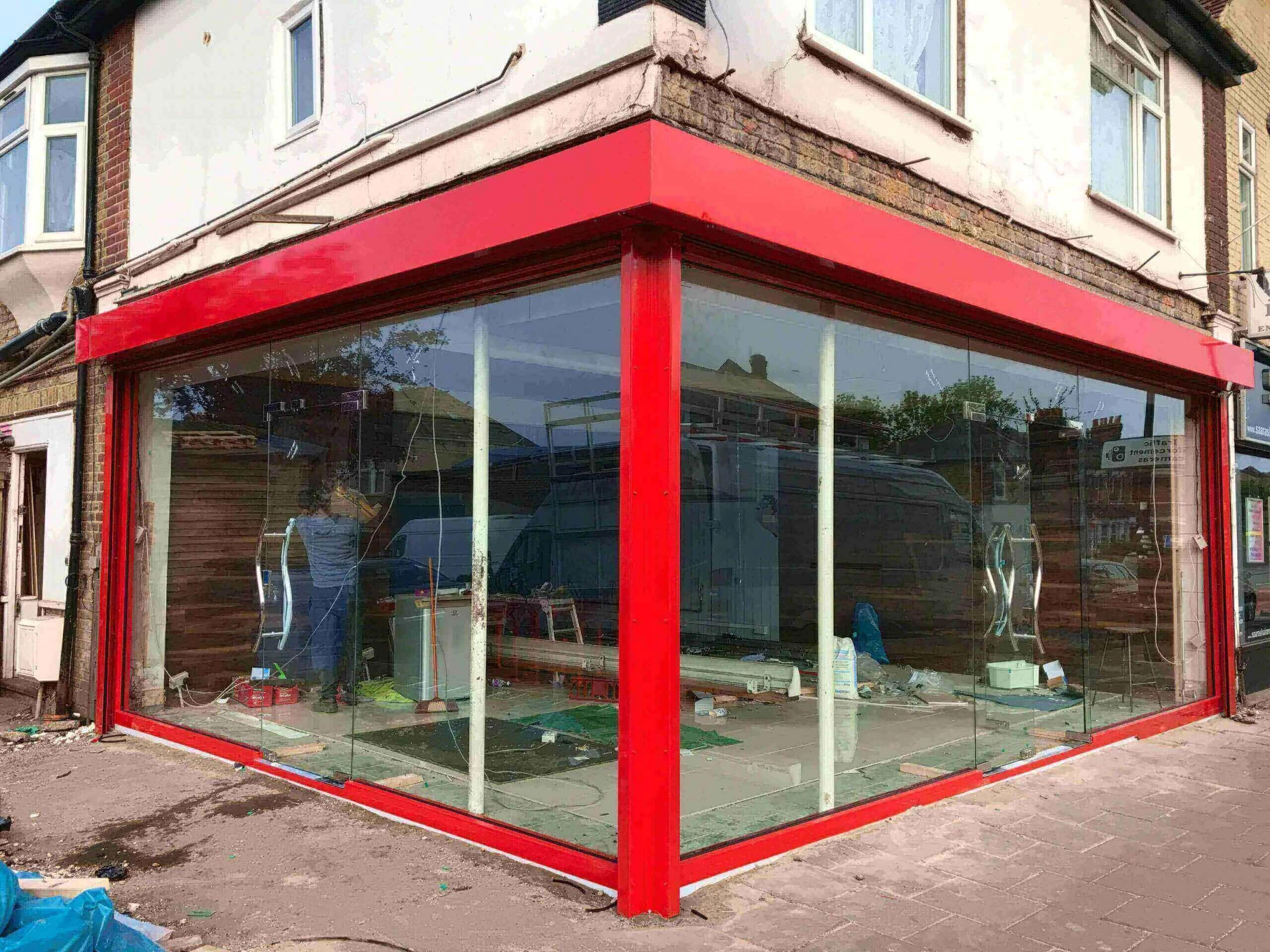 Toughened Glass Shop Fronts